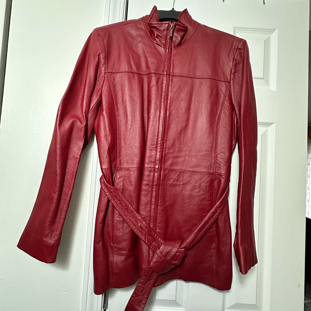 Worthington Cherry Leather Jacket for Women